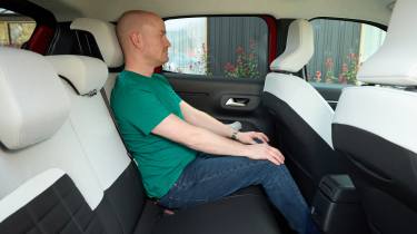 Citroen e-C3 – Alex Ingram sat in the back